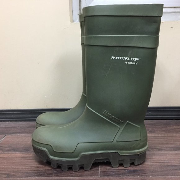 Dunlop Men's Size 15 Purofort Thermo+ Boots Steel Toe Extreme Cold Weather Olive - Picture 3 of 12